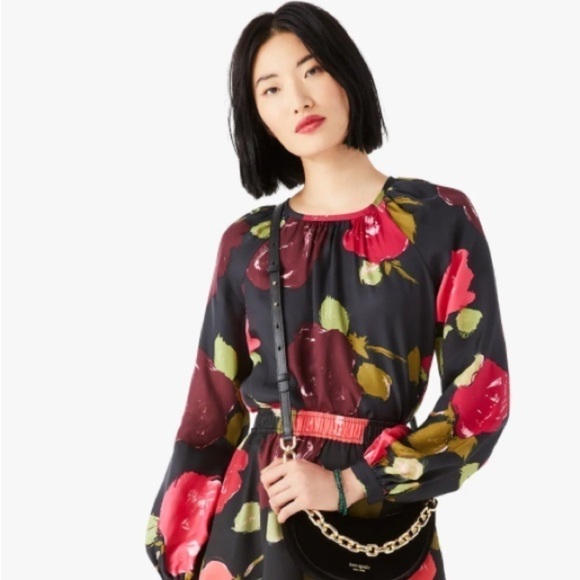 New - Kate Spade "just rosy keyhole top" 🪴price to sell" - Picture 2 of 5